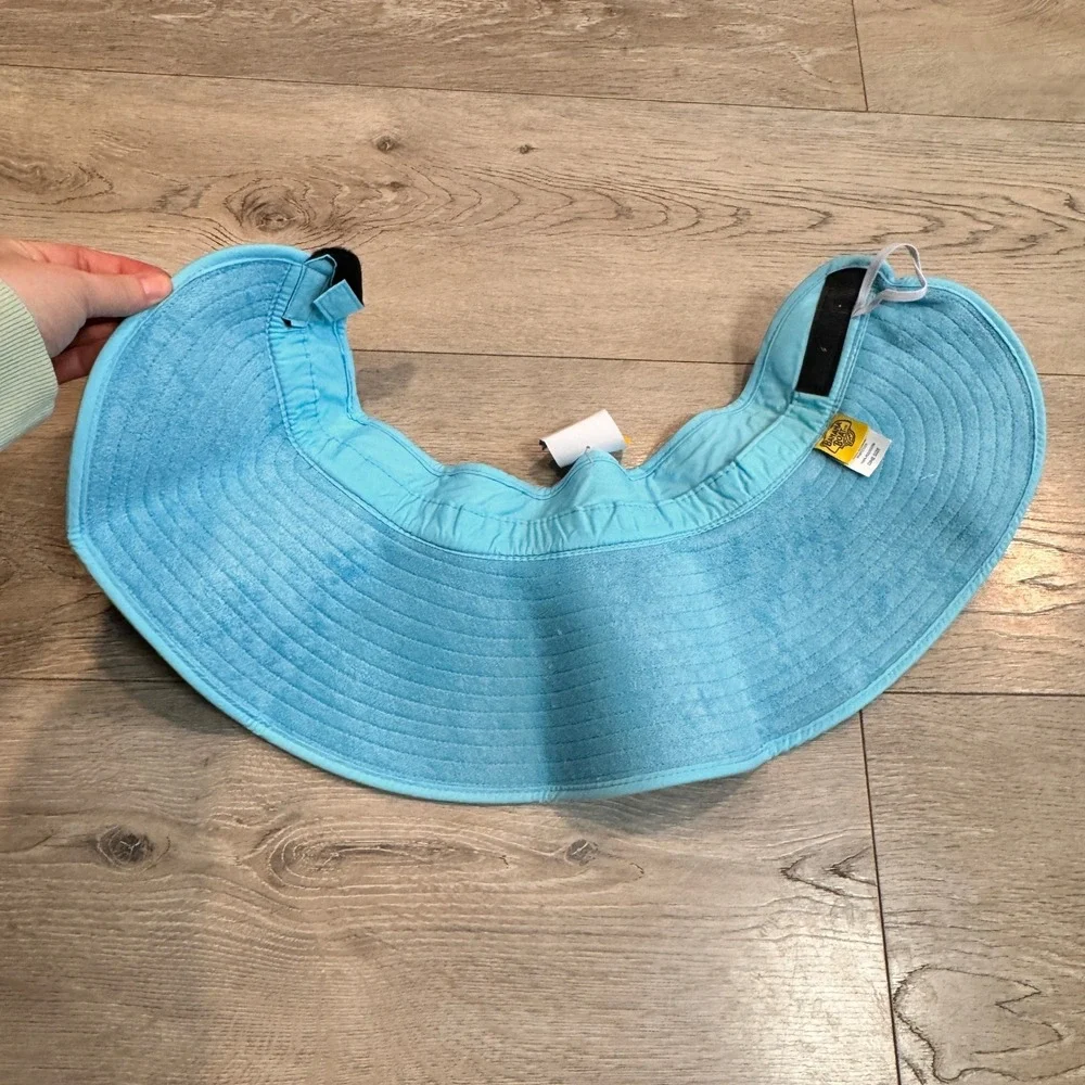 Banana Boat UPF 50+ Blue Terry‎ Cloth Visor Hat One Size Adjust Sun Protection